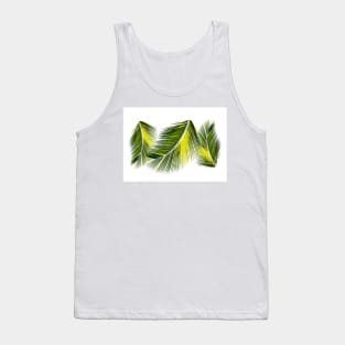 Palm leaves tropical design Tank Top